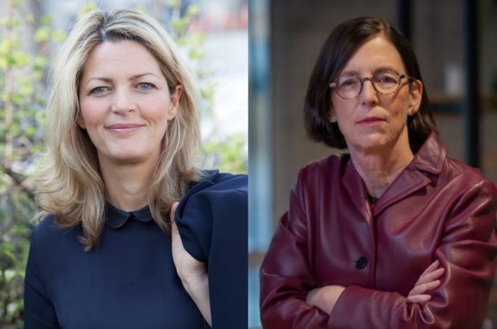 AMF president AMF voorzitter Mari-Anne Barbat-Layani (left) and her AFM counterpart Laura van Geest.