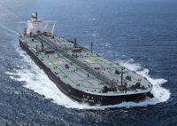 The Towa Maru, a Japanese-owned VLCC, is currently sailing past the west coast of Africa. Photo: NYK.