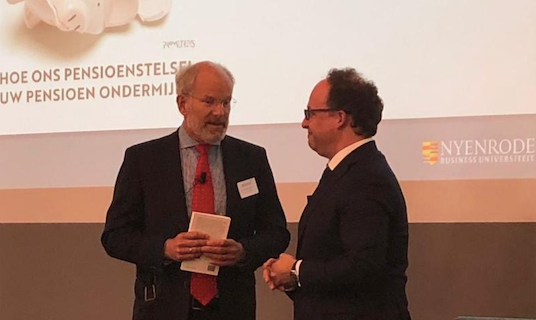 Martin ten Cate en minister Koolmees, Njienrode
