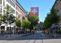 The Bahnhofstrasse in Zurich. Photo: Wikimedia.