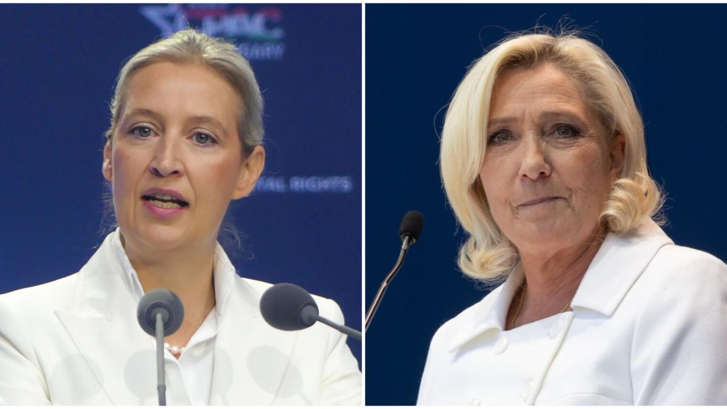 Alice Weidel (Alternative für Deutschland), Marine Le Pen (Rassemblement National) - Elekes Andor/Wikimedia Commons