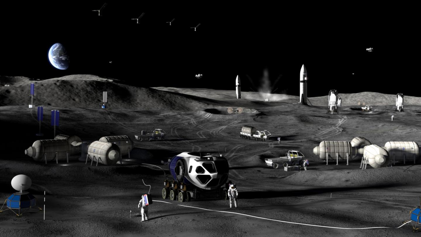 moon base - simulation NASA
