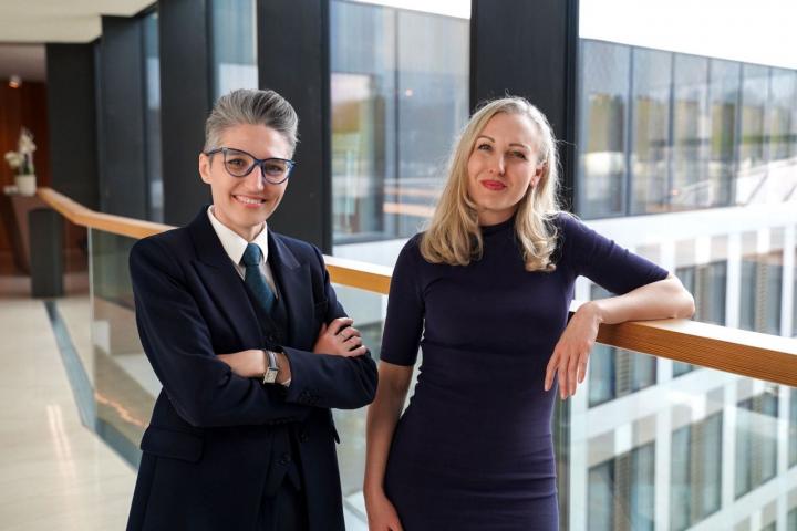 Jelena Tomic (left) and Daniela Hockelmann. Photo: EY Luxembourg.