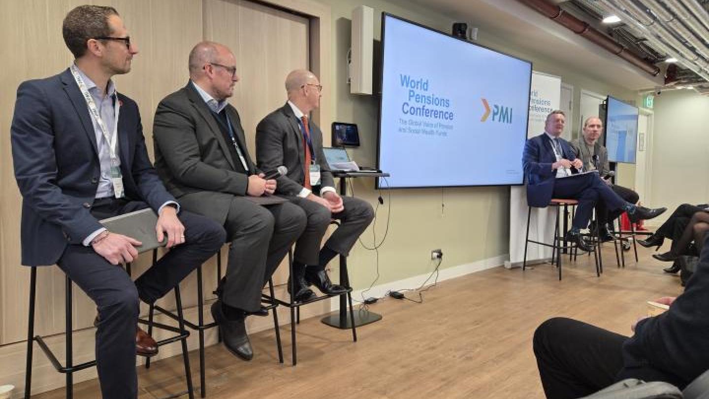 Panel op de World Pensions Conference in Londen.