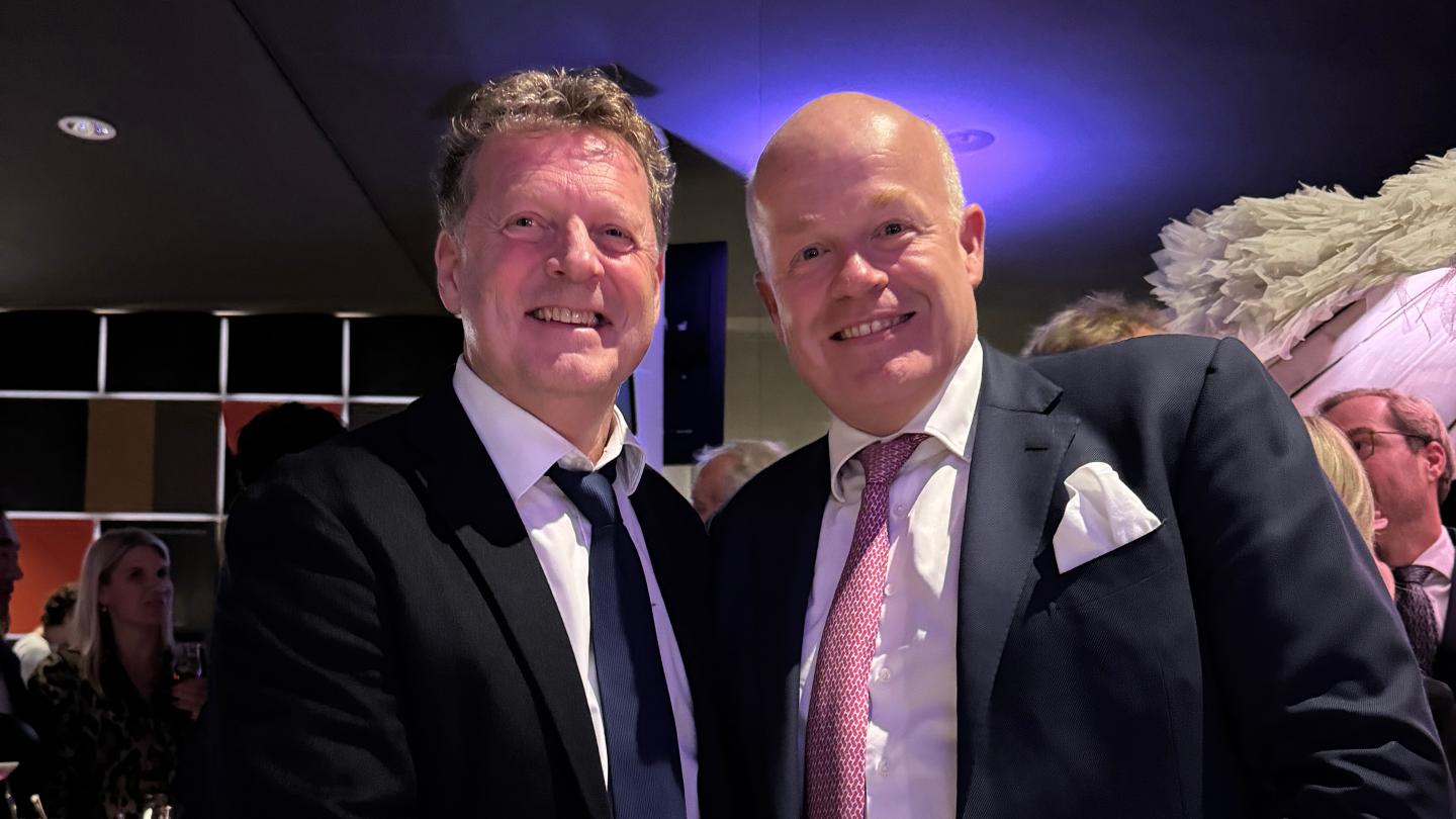 Jeroen van Lom (Auréus) en Frederik Redele (Commenda), na bekendmaking van de overname eind oktober