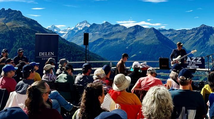 Event Delen Private Bank in Swis mountains