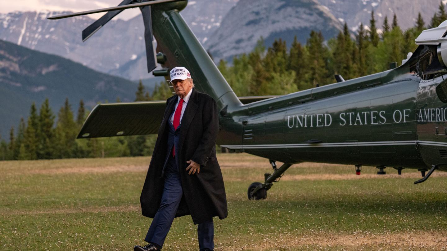 Arrival USA at G7. Photo Credit: Government of Canada