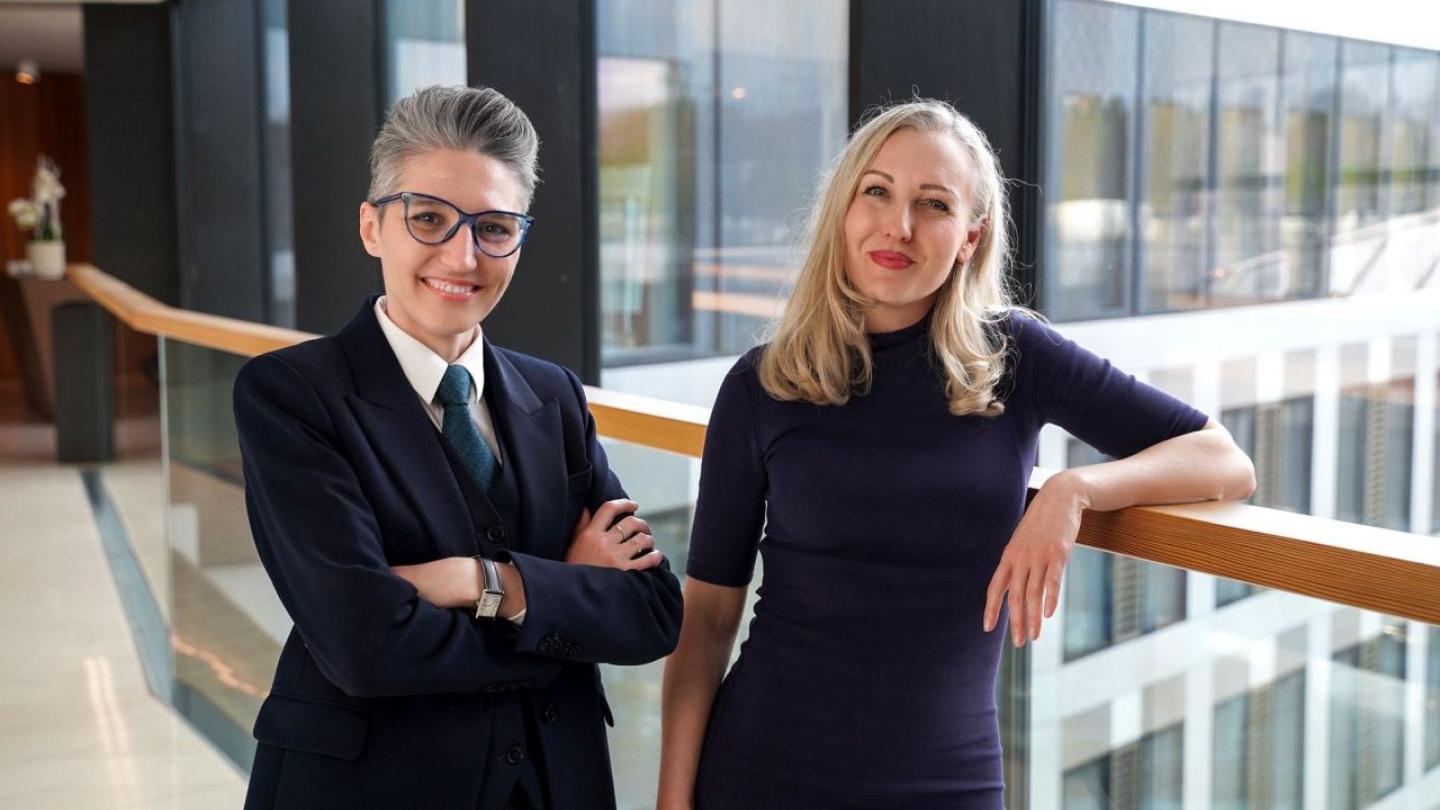 Jelena Tomic (left) and Daniela Hockelmann. Photo: EY Luxembourg.