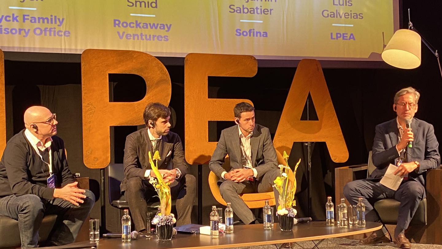 Amine Benmoussa (Karista VC), David Buyck (Buyck Family Advisory Office), Benjamin Sabatier (Sofina), Luis Galveias (LPEA)