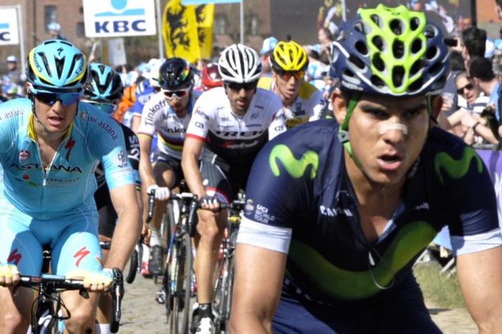 Tour of Flanders passing the Oude Kwaremont, 2016. Photo: Raymond Frenken