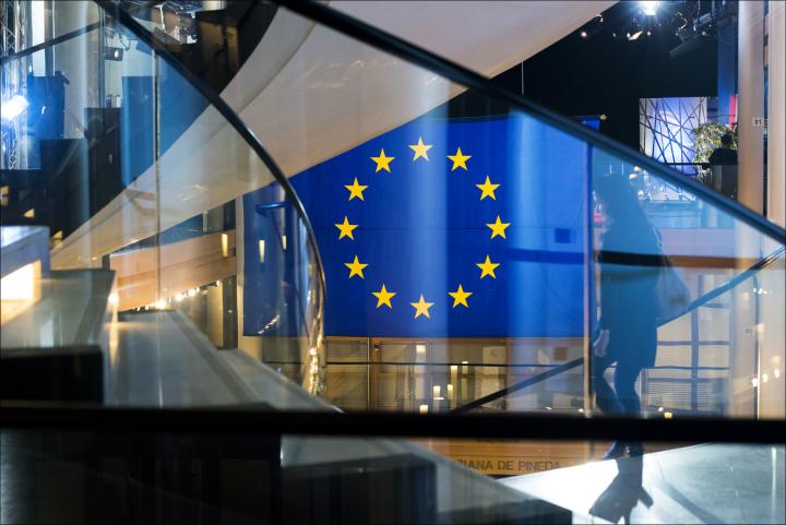 EU flag at the European Parliament in Strasbourg. Photo © European Union - European Parliament