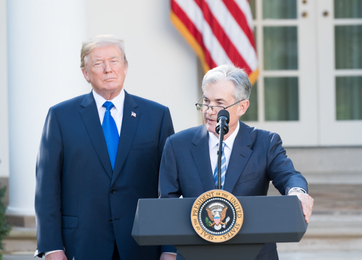 As president, Donald Trump appointed Jay Powell as Fed chairman in 2017. Photo: White House Archive.