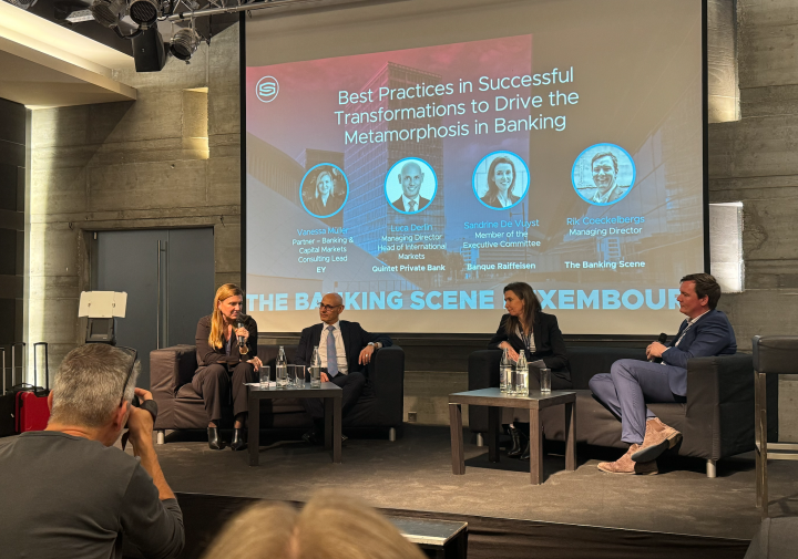 Tuesday's panel on private banking at The Banking Scene event in Luxembourg.