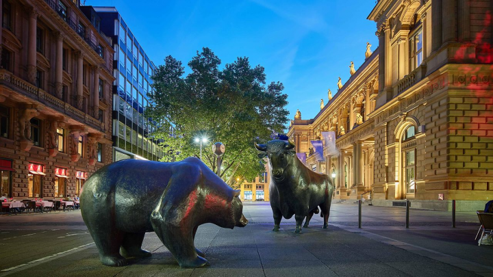 The Frankfurt stock exchange. Photo by Deutsche Boerse.