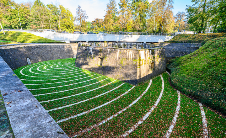 The Lambert Redoubt fortress downtown Luxembourg. Photo: City of Luxembourg.