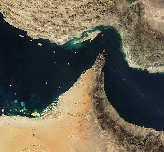Strait of Hormuz. Photo: NASA.