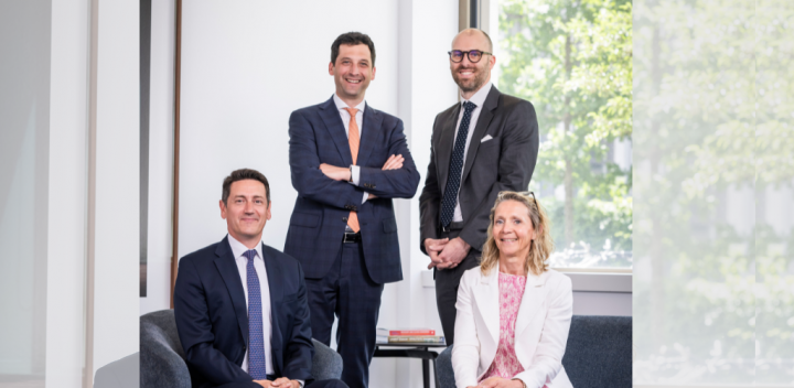 The new Luxembourg leadership at Capitalatwork: l to r, Gregory Vandendael (business development), Pierre-Henry Oger (investment management and funds), Jean Ceppetelli (CEO), and Sylvie Lanari (compliance and risk). Photo: Capitalatwork.