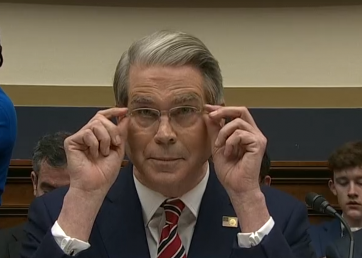US Treasury Secretary Scott Bessent testifying at the US Congress. Photo via C-Span.
