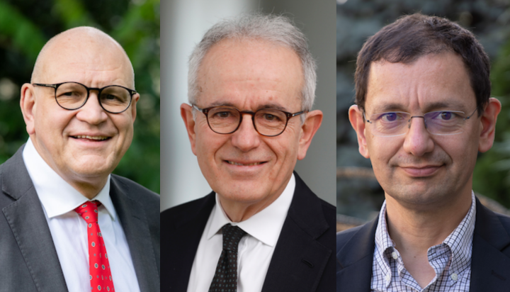 From left to right: Lorenzo Codogno, Ignazio Angeloni and Nicolas Véron.