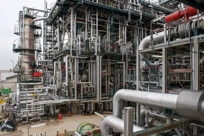 A refinery in the port of Antwerp. Photo: TotalEnergies.