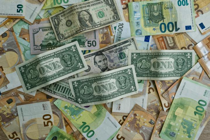 Euro and dollar