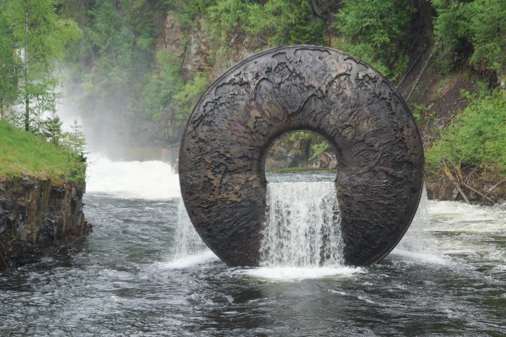 A sculpture at the Kistefos Mueum in Norway. Photo by Randi Hausken via Flickr CC-BY-2.0.
