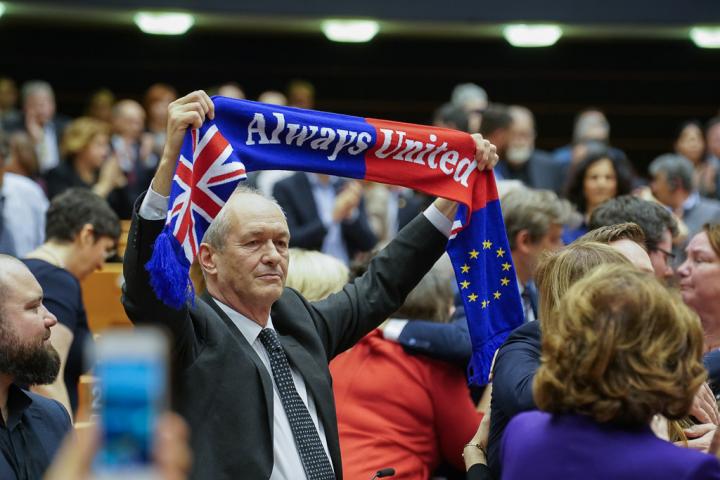 European Parliament members debate and vote on the EU-UK withdrawal agreement on 29 January 2020. Photo by EP. CC BY 4.0