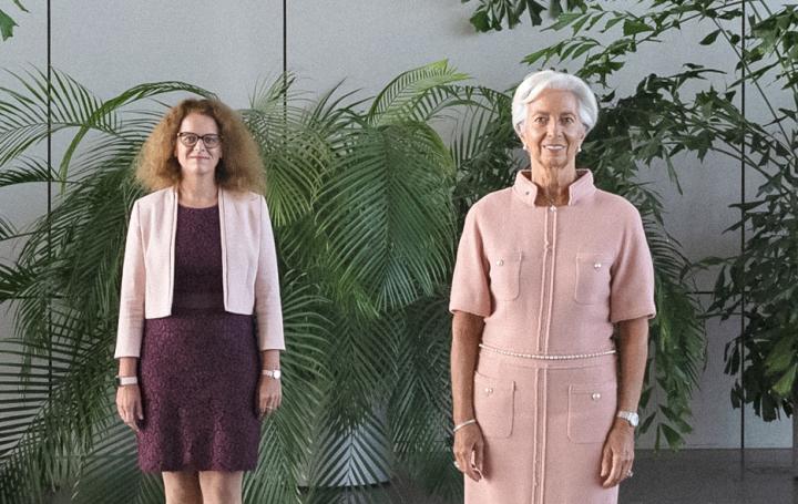 Christine Lagarde, President of the ECB, and Isabelle Schnabel, board member of the ECB. Photo: ECB.