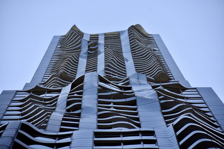 Blackstone's BREIT owns 8 Spruce Street is a 76-story skyscraper designed by architect Frank Gehry in the Financial District of Manhattan, New York City, NY USA. Photo by Matt Walter via Flickr CC-BY-2.0