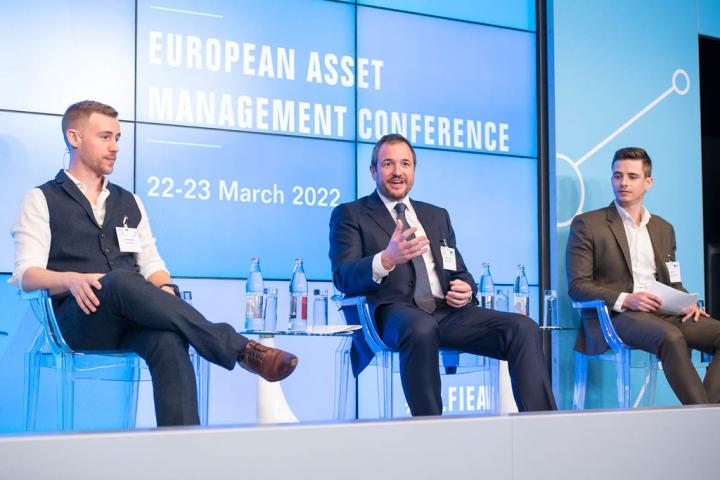 Panel on digital assets at the 2022 Alfi European Asset Management conference in Luxembourg.