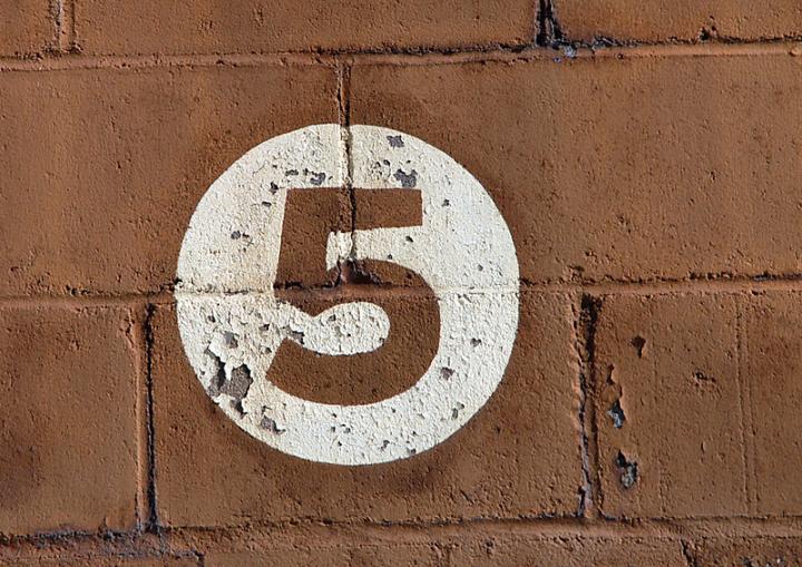 Top 5. Photo by Joanna Poe via Flickr CC BY 2.0