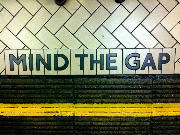 Mind the gap. Photo by Ged Carroll via Flickr CC-BY-2.0.