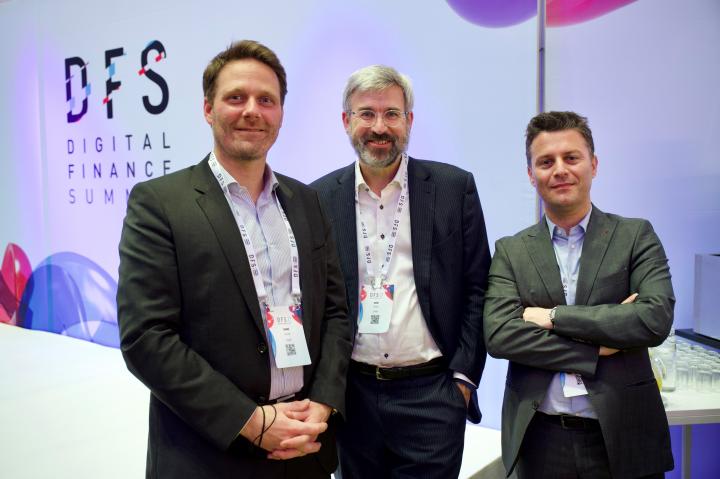 From left to right: Sopiad CEO Pierre Nemeth, chair of the board David Suetens and CCO Julien Renkin. Photo: Sopiad.