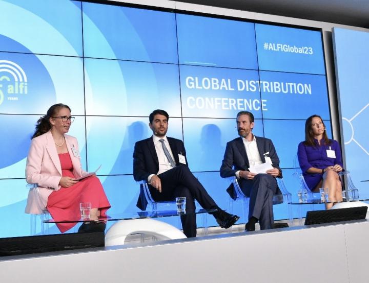 The Eltif panel at Alfi’s 2023 Global Distribution Conference. Photo: Alfi.