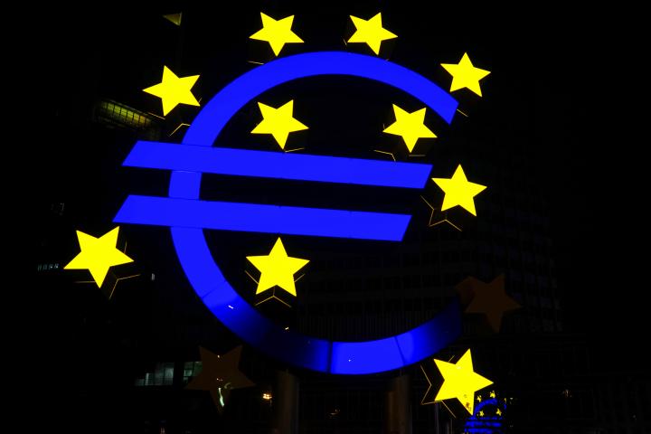Euro sign at the ECB in Frankfurt