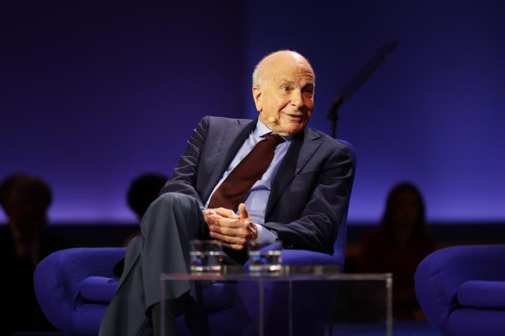 Professor Daniel Kahneman at the 2022 Amundi World Investment Forum in Paris. Photo: Amundi