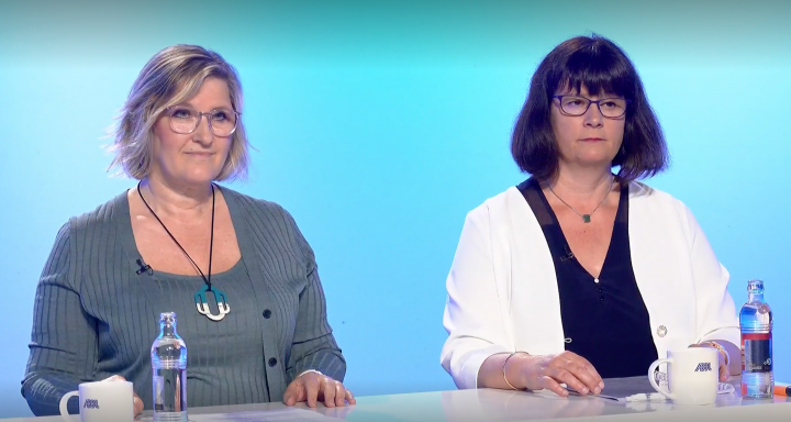 CSSF's Martine Wagner (left), head of department for the supervision of investment firms, and Cécile Gellenoncourt, Head of Supervision of Information systems, address the new outsourcing rules in the ABBL-CSSF webinar.