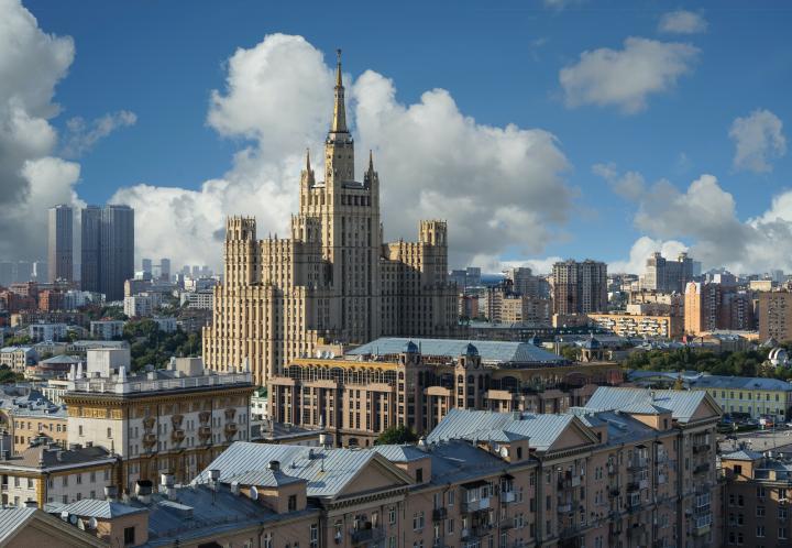 The Stalin skyscraper in Moscow. Photo by Alex Zarubi on Unsplash.