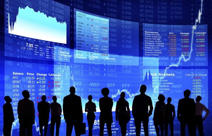 Stock market wall. Image via Rawpixel.com CC0