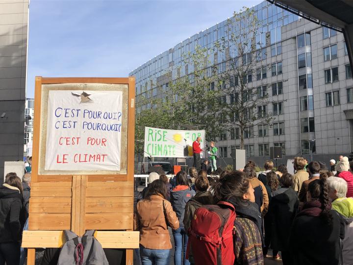 Klimaatprotest in Brussel