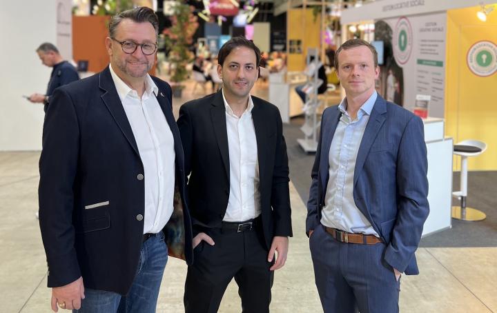 Georges Spanier, CEO RMS Immobilière, Maroun Altekly and Raphael Scheuren, BlocHome