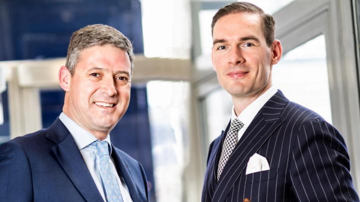 LFDE Commercial Director Stéphane Van Tilborg,  L, sales manager Peter Jansen, R