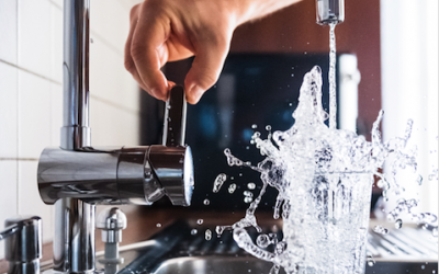 water from a tap